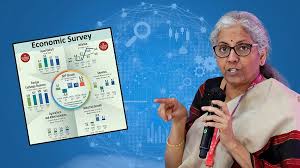Economic Survey 2025-26 संसद में पेश करती वित्त मंत्री निर्मला सीतारमण