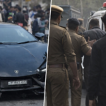 कानपुर में लेम्बोर्गिनी कार दुर्घटना स्थल