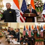हैदराबाद हाउस में आयोजित प्रेस कॉन्फ्रेंस के दौरान भारत और अमेरिका के विदेश मंत्री रणनीतिक साझेदारी, वीजा और रक्षा सहयोग पर चर्चा करते हुए।