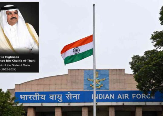 शेख हमद निधन पर दिल्ली में आधा झुका राष्ट्रीय ध्वज