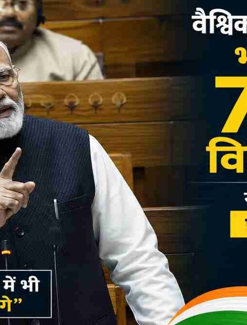 भारत की 7.7% विकास दर