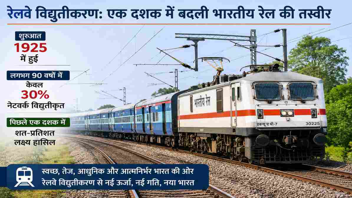 भारत में रेलवे विद्युतीकरण
