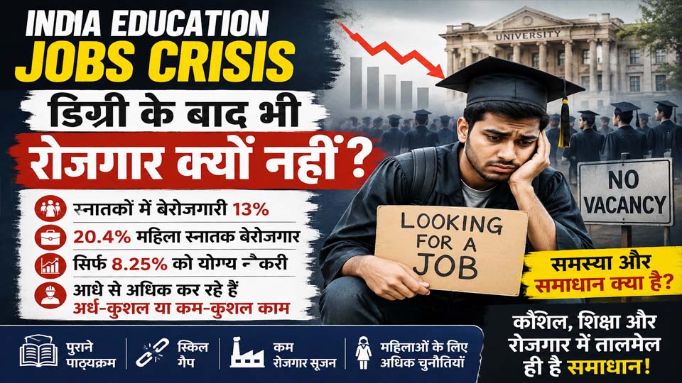 India Education Jobs Crisis: डिग्री के बाद भी क्यों बढ़ रही रोजगार की चुनौती?