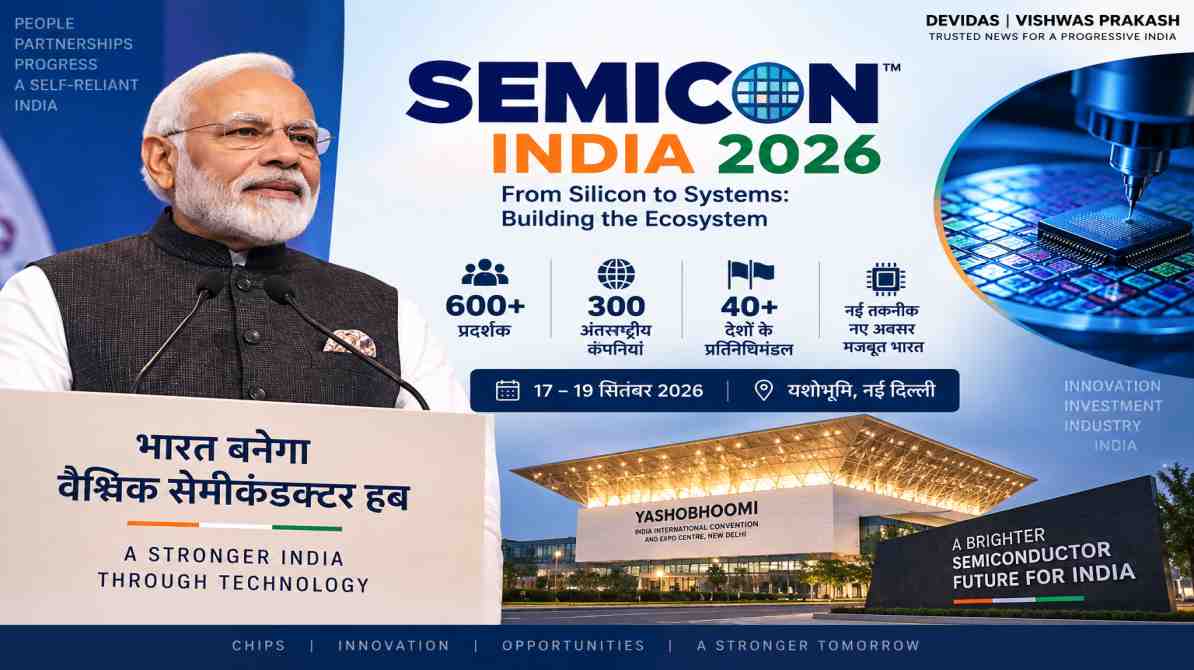 SEMICON India 2026 उद्घाटन प्रधानमंत्री नरेंद्र मोदी नई दिल्ली