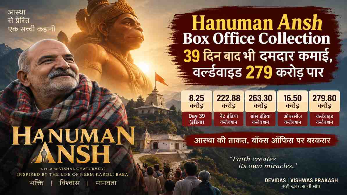 Hanuman Ansh Box Office Collection Day 39 worldwide