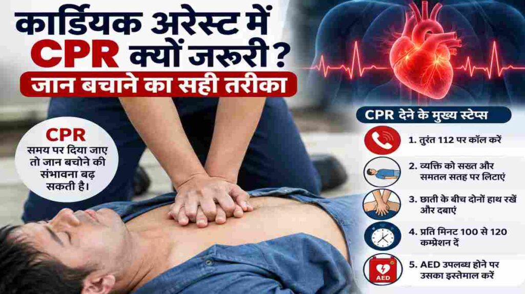 कार्डियक अरेस्ट में CPR क्यों जरूरी? जानें जान बचाने का सही तरीका