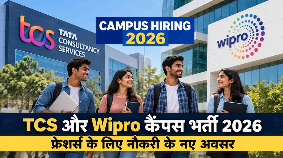 TCS और Wipro कैंपस भर्ती 2026: फ्रेशर्स के लिए नौकरी के नए अवसर, TCS ने 24 हजार स्नातकों को जोड़ा