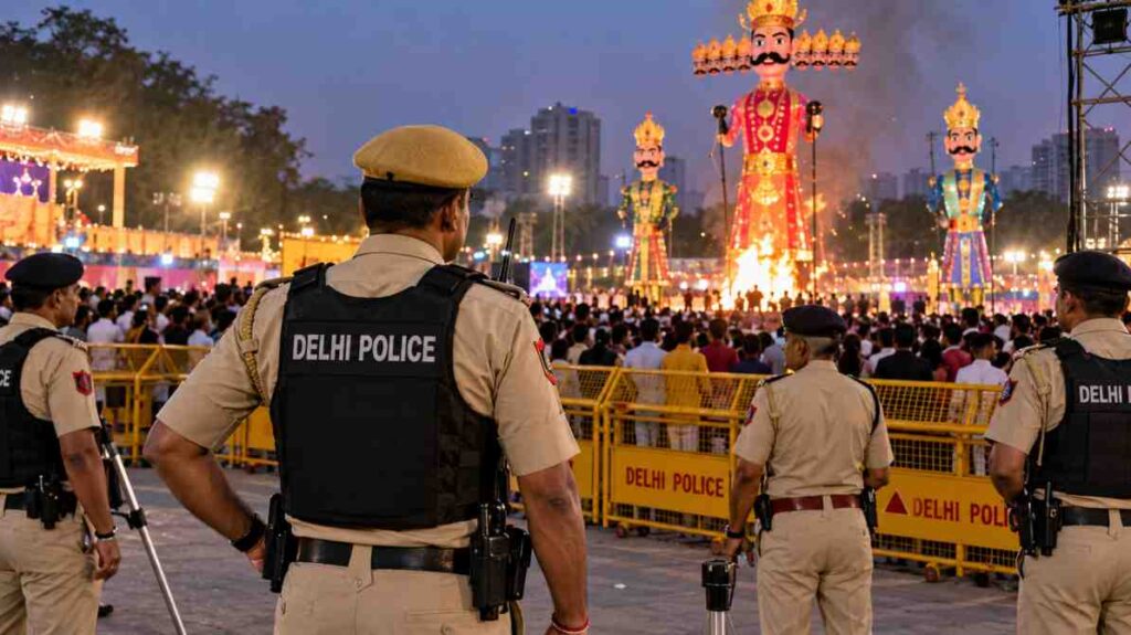 दिल्ली-NCR दशहरा सुरक्षा व्यवस्था: 13 हजार से ज्यादा पुलिसकर्मी तैनात, ट्रैफिक और भीड़ पर कड़ी नजर