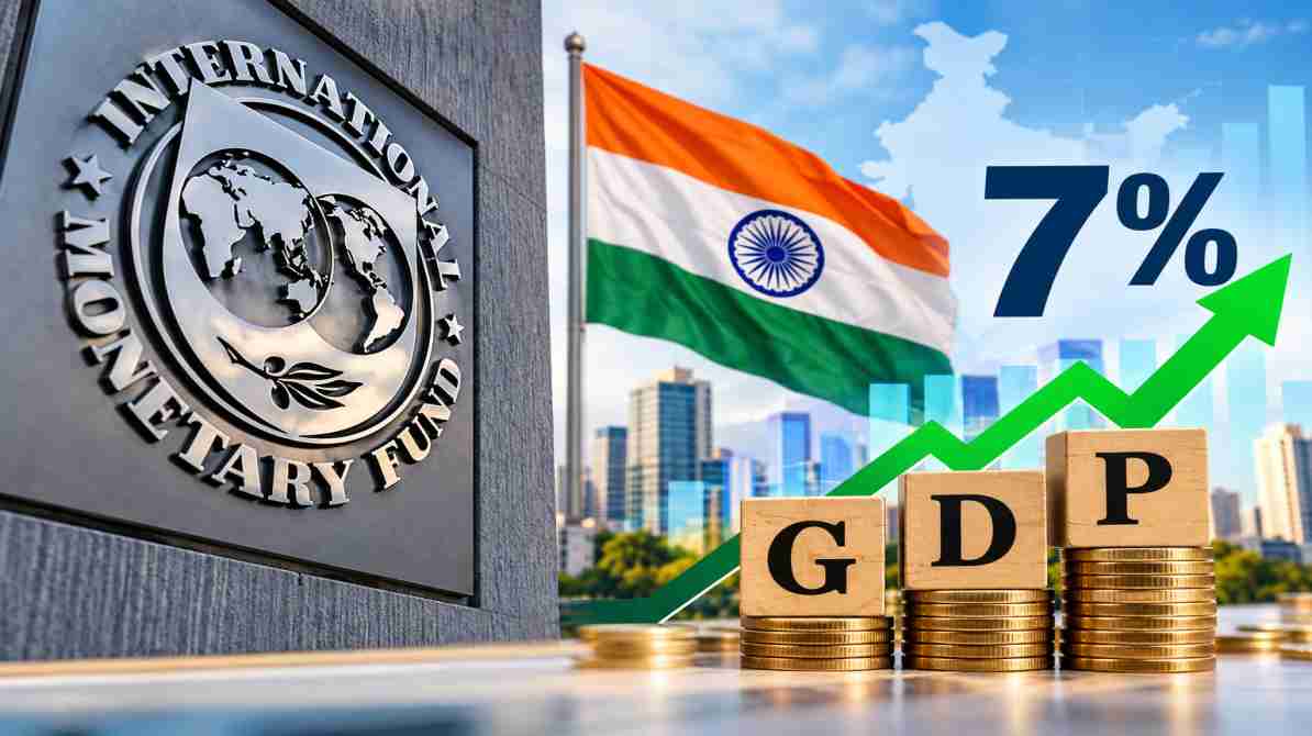 IMF भारत GDP वृद्धि अनुमान 2026-27 में 7 प्रतिशत आर्थिक विकास की संभावना