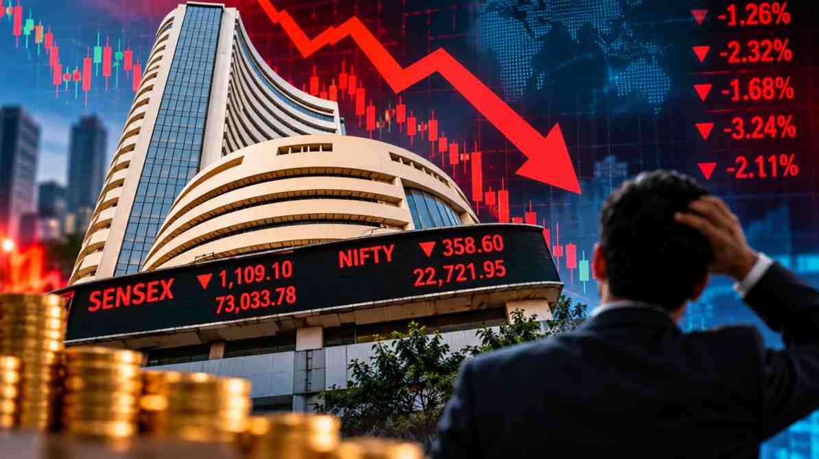 शेयर बाजार में उतार-चढ़ाव और सेंसेक्स निफ्टी पर विदेशी बिकवाली का असर