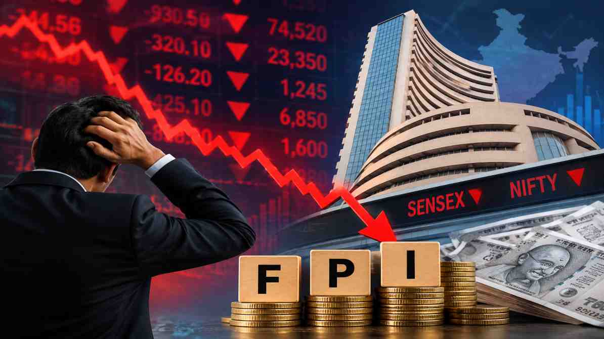विदेशी निवेशकों की बिकवाली से शेयर बाजार पर दबाव, अक्टूबर में ₹52,100 करोड़ की निकासी का दावा