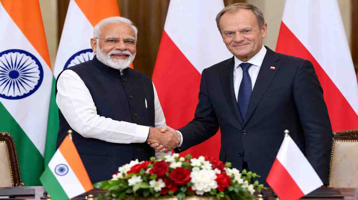 भारत-पोलैंड संबंध: 2030 तक व्यापार दोगुना करने का लक्ष्य, रक्षा और सुरक्षा सहयोग को मिलेगी मजबूती