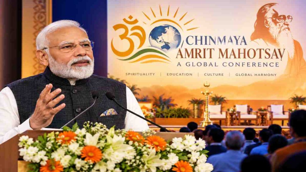 चिन्मय अमृत महोत्सव: वैश्विक सम्मेलन का उद्घाटन करेंगे पीएम मोदी, भारतीय संस्कृति और आध्यात्मिक मूल्यों पर रहेगा जोर