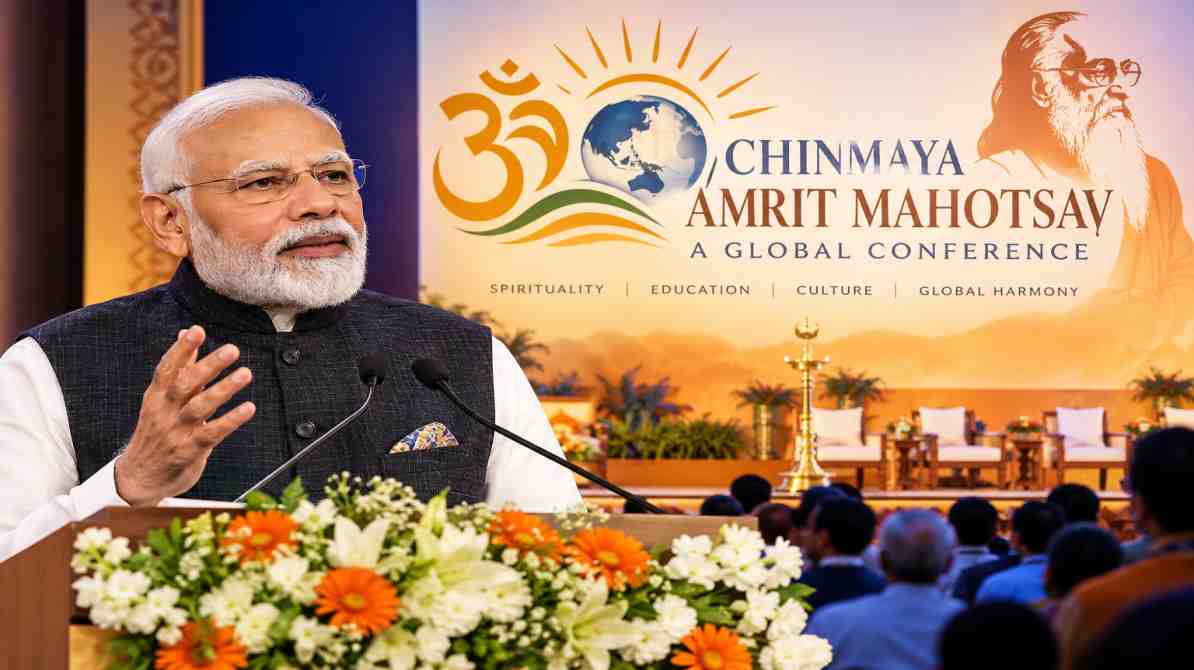 चिन्मय अमृत महोत्सव: वैश्विक सम्मेलन का उद्घाटन करेंगे पीएम मोदी, भारतीय संस्कृति और आध्यात्मिक मूल्यों पर रहेगा जोर